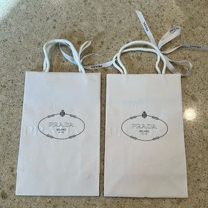Prada Paper Shopping Bag (x2)